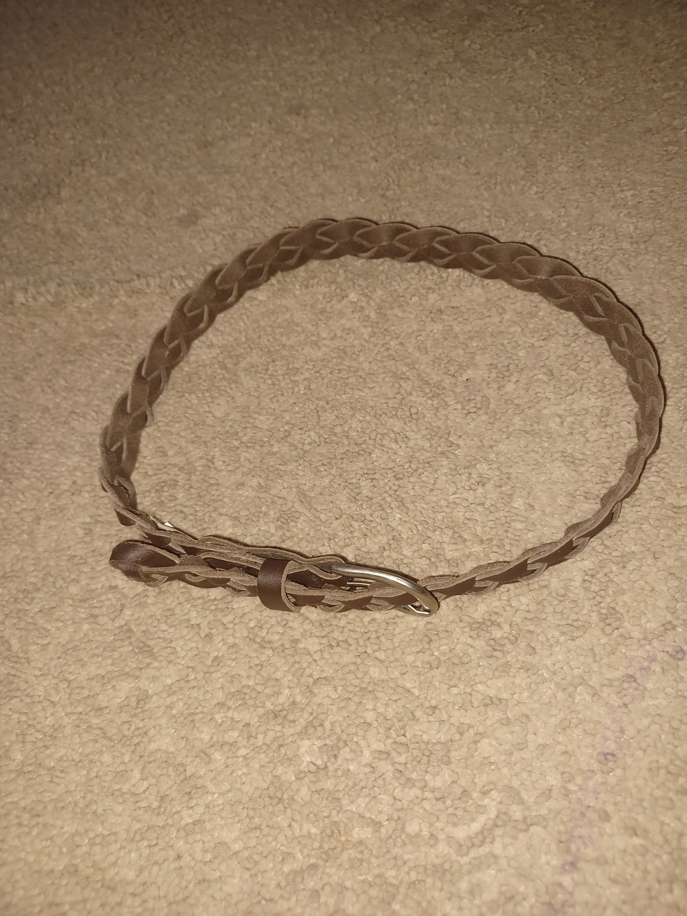 Braided Brown Boys Belt – Classic Casual Style 100% Leather